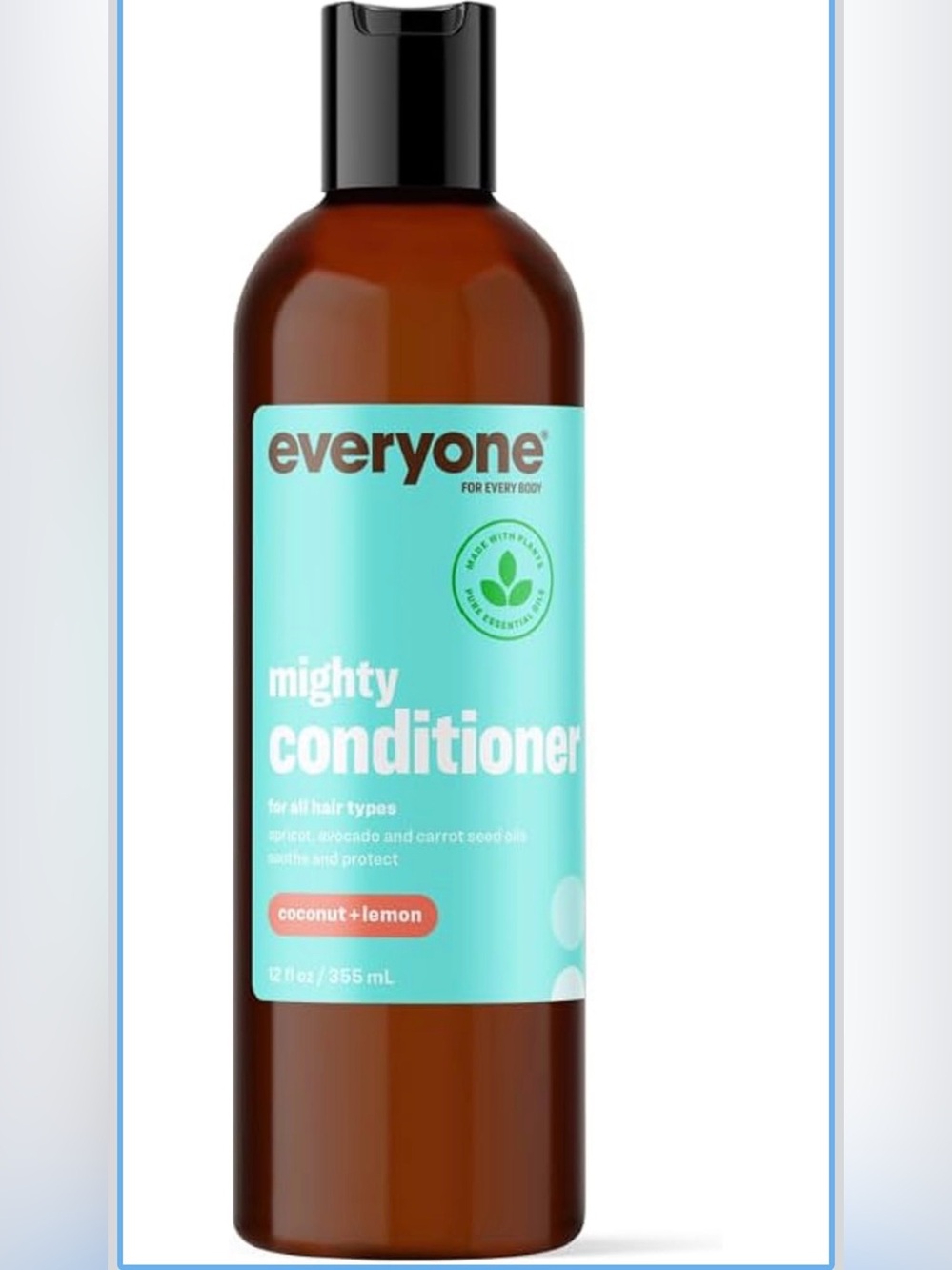 Everyone Coconut & Lemon 2-in-1 Moisturizing Hair Conditioner, 12 fl oz (2pack)